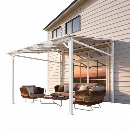 10 x 10 ft Lean-to Hardtop Gazebo